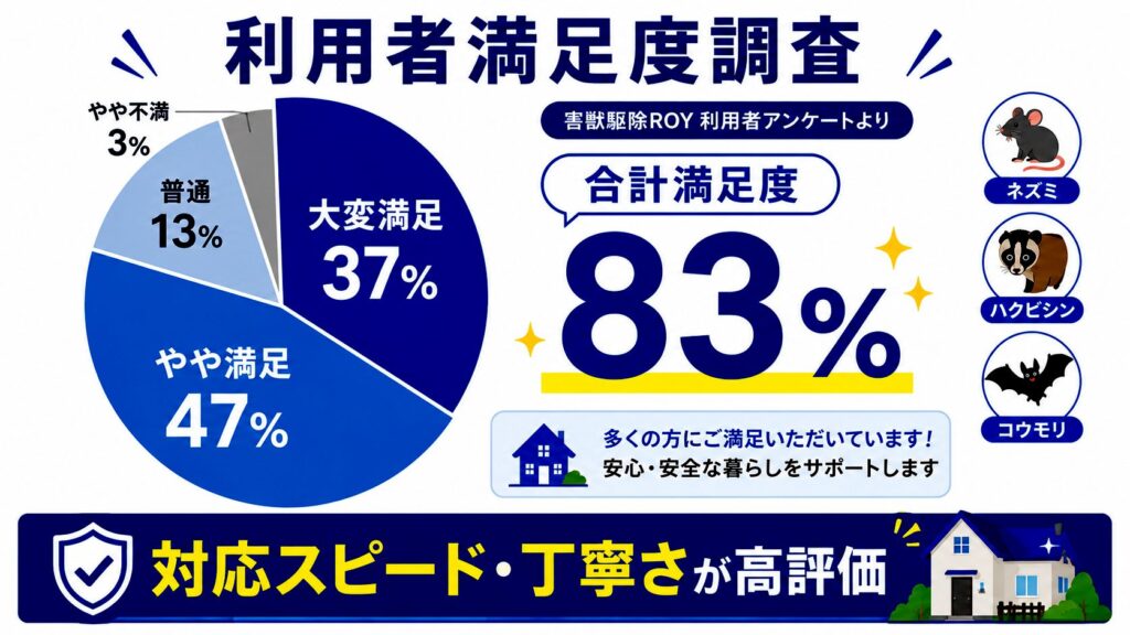 害獣駆除ROYの悪い口コミ・評判から見えた注意点