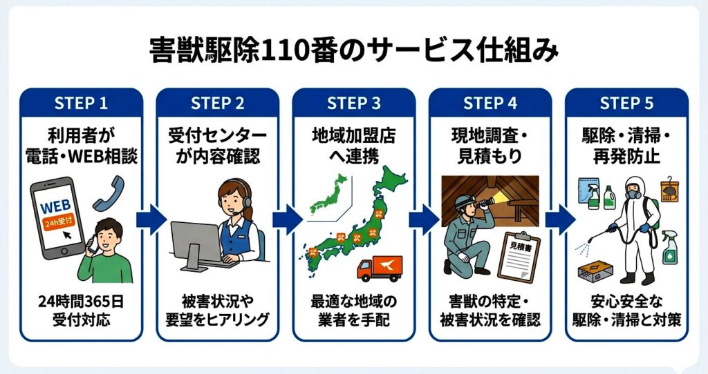 害獣駆除110番を利用するメリット